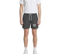 Spreadshirt Papy Rock'n'Roll Cadeau Papi Short de Bain, M, Charbon