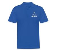 Spreadshirt Pas Besoin De Thérapie Aller en Bretagne Idée Cadeau Polo Homme, XXL, Bleu Royal