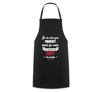 Spreadshirt Pas Parfait Mais Meilleur Papy Du Monde Humoristique Tablier Cuisine, taille unique, noir