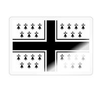 Spreadshirt Pavillon Maritime Bretonne Cadeau Breton Autocollant/Sticker, 10 x 10 cm, brillant transparent