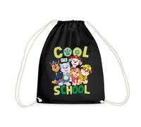 Spreadshirt Paw Patrol Personnages Principaux Cool for School Sac À Dos Cordon, Taille Unique, Noir