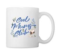 Spreadshirt Peanuts Cool Mums Club | Avec Fleurs Et Snoopy Mug Blanc, taille unique, blanc