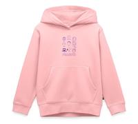 Spreadshirt Peanuts Design avec Charlie Brown Et Ses Amis Sweat À Capuche Enfant Premium, 122/128 (6 Ans), Rose