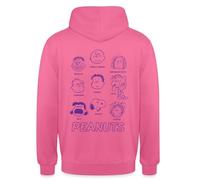 Spreadshirt Peanuts Design avec Charlie Brown Et Ses Amis Sweat À Capuche Unisexe, 3XL, Rose