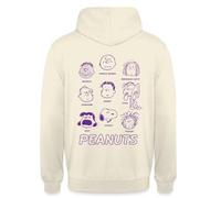 Spreadshirt Peanuts Design avec Charlie Brown Et Ses Amis Sweat À Capuche Unisexe, XL, Vanille