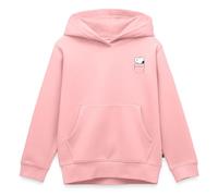 Spreadshirt Peanuts Design avec Snoopy Heureux Sweat À Capuche Enfant Premium, 146/152 (10 Ans), Rose