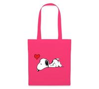 Spreadshirt Peanuts Snoopy Amour Cœur Tote Bag, taille unique, rose azalée