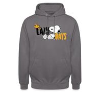 Spreadshirt Peanuts Snoopy avec Woodstock Feignant Lazy Days Sweat À Capuche Unisexe, 3XL, Gris éléphant