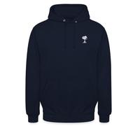 Spreadshirt Peanuts Snoopy Broderie Sweat À Capuche Unisexe, S, Marine