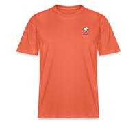 Spreadshirt Peanuts Snoopy Broderie T Shirt Bio Unisexe, L, Rouge Clair