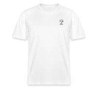Spreadshirt Peanuts Snoopy Broderie T Shirt Bio Unisexe, M, Blanc