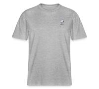 Spreadshirt Peanuts Snoopy Broderie T Shirt Bio Unisexe, M, Gris chiné