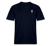 Spreadshirt Peanuts Snoopy Broderie T-Shirt Bio Unisexe, XXL, Marine