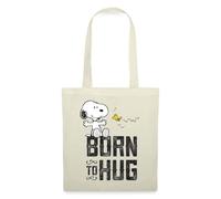 Spreadshirt Peanuts Snoopy Calin Tote Bag, taille unique, nature
