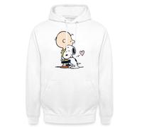 Spreadshirt Peanuts Snoopy Câline Charlie Brown Sweat À Capuche Unisexe