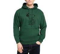 Spreadshirt Peanuts Snoopy en Hâte Sweat À Capuche Unisexe, 4XL, Vert Bouteille