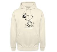Spreadshirt Peanuts Snoopy en Hâte Sweat À Capuche Unisexe, XL, Vanille