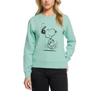 Spreadshirt Peanuts Snoopy en Hâte Sweat Femme Premium, S, Menthe