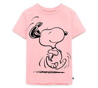Spreadshirt Peanuts Snoopy en Hâte T Shirt Enfant Premium, 110/116 (4 Ans), Rose