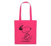 Spreadshirt Peanuts Snoopy En Hâte Tote Bag, taille unique, rose azalée