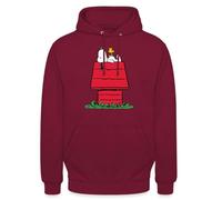 Spreadshirt Peanuts Snoopy Et La Niche du Chien Sweat À Capuche Unisexe