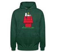 Spreadshirt Peanuts Snoopy Et La Niche du Chien Sweat À Capuche Unisexe