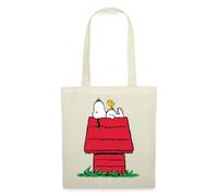 Spreadshirt Peanuts Snoopy Et La Niche Du Chien Tote Bag, taille unique, nature