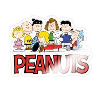 Spreadshirt Peanuts Snoopy Et Le Gang Lucy Linus Patty Sally Autocollant Sticker, 10 x 10 cm, brillant transparent
