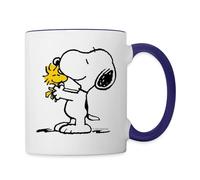 Spreadshirt Peanuts Snoopy Et Woodstock Amis Mug Bicolore
