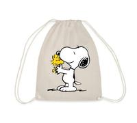 Spreadshirt Peanuts Snoopy Et Woodstock Amitié Sac À Dos Cordon, Taille Unique, Nature