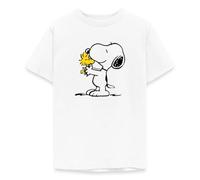 Spreadshirt Peanuts Snoopy Et Woodstock Amitié T Shirt Enfant, 122/128 (7-8 Ans), Blanc