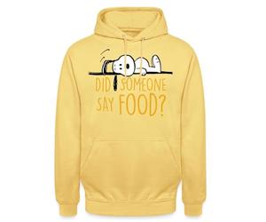 Spreadshirt Peanuts Snoopy Food Bouffe J'Ai Faim Sweat À Capuche Unisexe