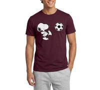 Spreadshirt Peanuts Snoopy Football Foot T-Shirt Homme