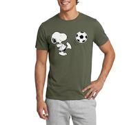 Spreadshirt Peanuts Snoopy Football Foot T-Shirt Homme