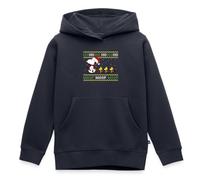Spreadshirt Peanuts Snoopy Hohoho Sweat À Capuche Enfant Premium, 146/152 (10 Ans), Bleu Marine