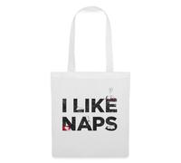 Spreadshirt Peanuts Snoopy I Like Naps Tote Bag, taille unique, blanc