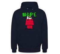 Spreadshirt Peanuts Snoopy Nope Non Niche du Chien Sweat À Capuche Unisexe