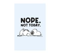 Spreadshirt Peanuts Snoopy Nope Not Today Bürohumor Poster 20x30 cm, taille unique, blanc