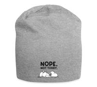 Spreadshirt Peanuts Snoopy Nope Not Today Pas Aujourd'hui Bonnet en Jersey, Taille Unique, Gris chiné