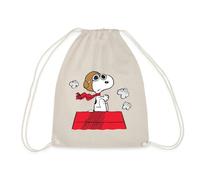 Spreadshirt Peanuts Snoopy Pilote Sac À Dos Cordon, taille unique, nature