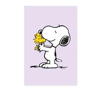 Spreadshirt Peanuts Snoopy Und Woodstock Poster 60x90 cm, taille unique, blanc