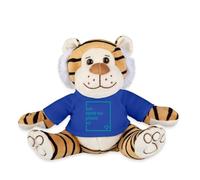 Spreadshirt Peluche Tigre À Personnaliser avec Photo Ou Texte | Peluche Personnalisée | Peluche Tigre, Taille Unique, Bleu Roi