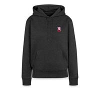 Spreadshirt Peppa Pig Design de Poitrine Broderie Sweat À Capuche Premium Femme, XS, Anthracite chiné