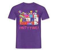 Spreadshirt Peppa Pig Design Party Time avec Peppa T Shirt Homme, 3XL, Violet