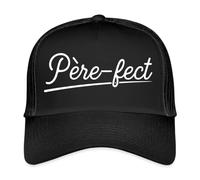 Spreadshirt Père-FECT Cadeau Papa Fête des Pères Casquette Trucker, Taille Unique, Noir/Noir