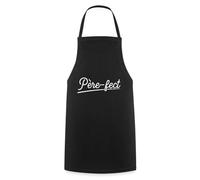Spreadshirt Père-Fect Cadeau Papa Fête Des Pères Tablier Cuisine, taille unique, noir
