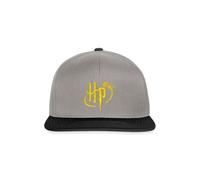 Spreadshirt Petit Logo Harry Potter Vif d'or Broderie Casquette Snapback, Taille Unique, Gris Graphite/Noir