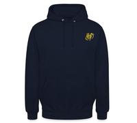 Spreadshirt Petit Logo Harry Potter Vif d'or Broderie Sweat À Capuche Unisexe, L, Marine