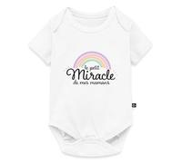 Spreadshirt Petit Miracle De Mes Mamans Body Manches Courtes Bébé Bio