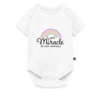Spreadshirt Petit Miracle De Mes Mamans Body Manches Courtes Bébé Bio